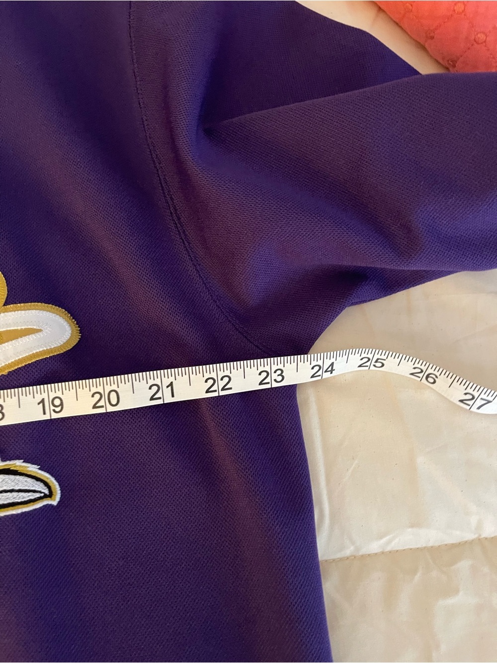 Baltimore Ravens Ray Lewis #52 NFL Purple Button Front Jersey Shirt - Picture 5 of 6